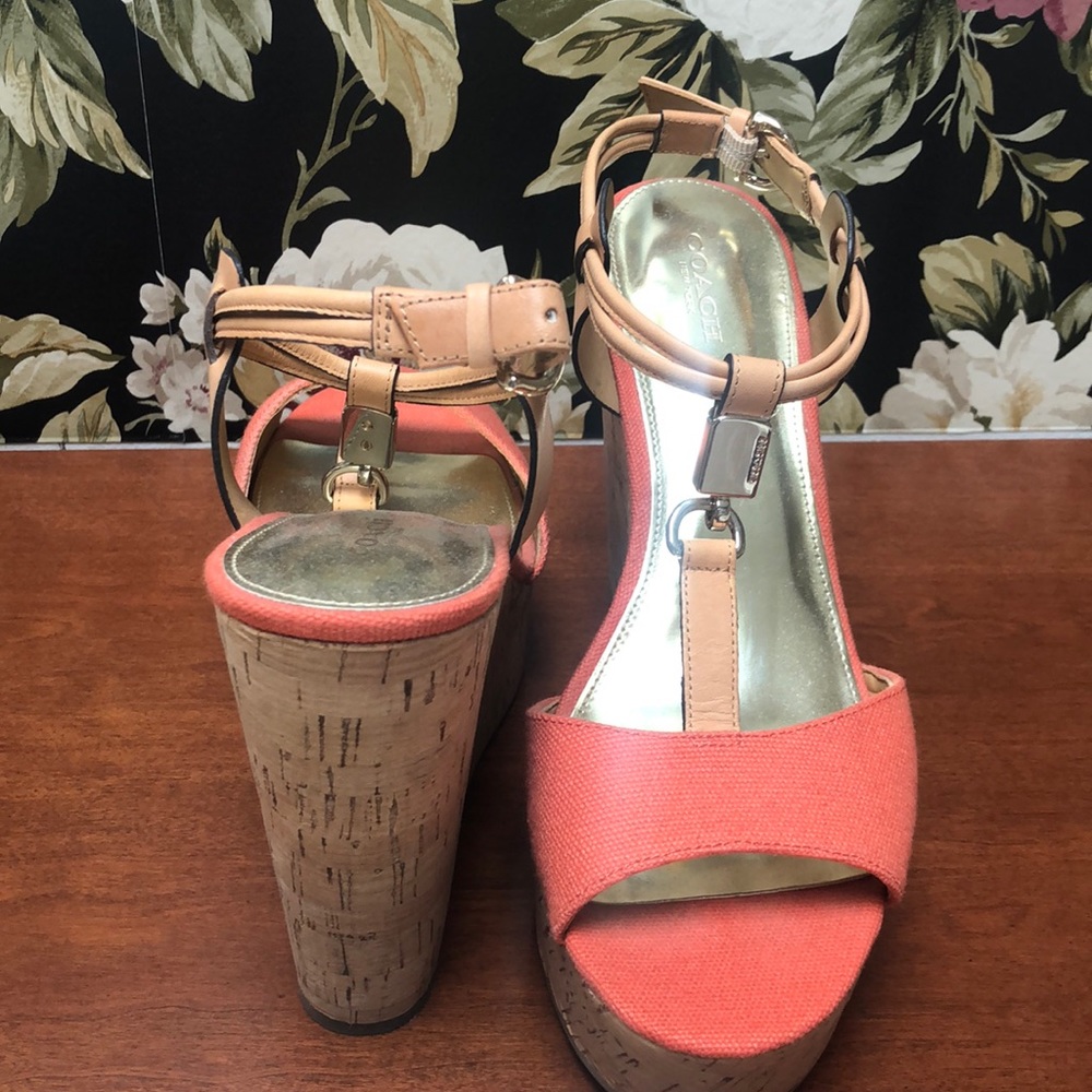 COACH wedges! WORN ONCE!